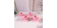 Moules à Cupcakes silicone rose